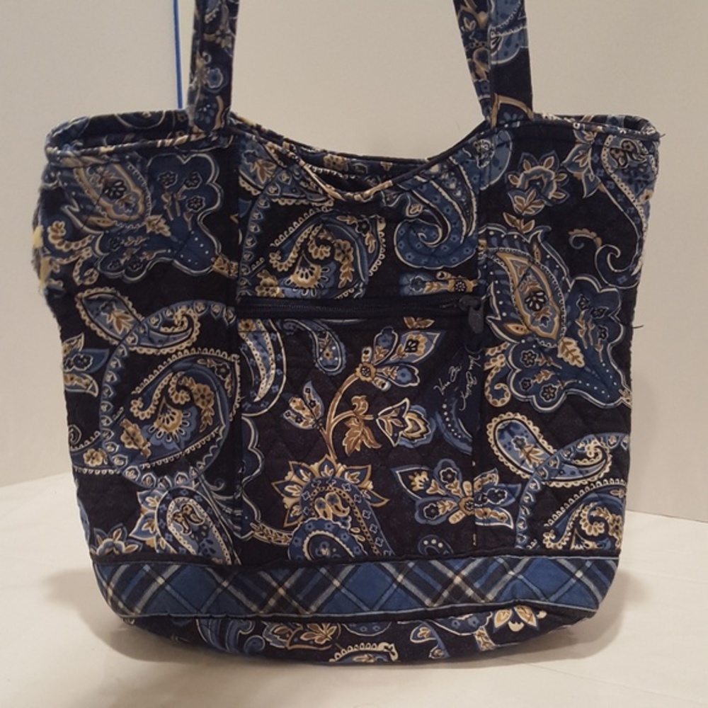 Vera Bradley Blue Windsor Paisley Messenger Bag